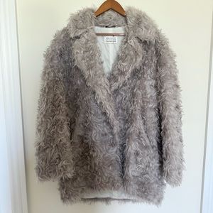 Maison Margiela shearling fur coat size 40